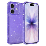 Custodia per telefono IMD glitterata antiurto con angoli imbottiti ad aria, For iPhone 17 Pro, For iPhone 17, For iPhone 16 Pro Max