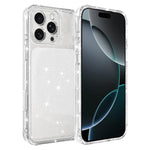 Custodia per telefono IMD glitterata antiurto con angoli imbottiti ad aria, For iPhone 17 Pro, For iPhone 17, For iPhone 16 Pro Max