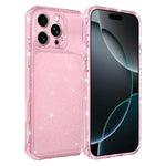 Custodia per telefono IMD glitterata antiurto con angoli imbottiti ad aria, For iPhone 17 Pro, For iPhone 17, For iPhone 16 Pro Max