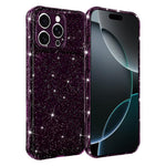 Custodia per telefono IMD glitterata antiurto con angoli imbottiti ad aria, For iPhone 17 Pro, For iPhone 17, For iPhone 16 Pro Max