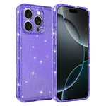 Custodia per telefono IMD glitterata antiurto con angoli imbottiti ad aria, For iPhone 16 Pro, For iPhone 16, For iPhone 15 Pro Max