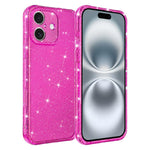 Custodia per telefono IMD glitterata antiurto con angoli imbottiti ad aria, For iPhone 16 Pro, For iPhone 16, For iPhone 15 Pro Max