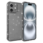 Custodia per telefono IMD glitterata antiurto con angoli imbottiti ad aria, For iPhone 16 Pro, For iPhone 16, For iPhone 15 Pro Max