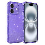 Custodia per telefono IMD glitterata antiurto con angoli imbottiti ad aria, For iPhone 16 Pro, For iPhone 16, For iPhone 15 Pro Max