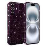 Custodia per telefono IMD glitterata antiurto con angoli imbottiti ad aria, For iPhone 16 Pro, For iPhone 16, For iPhone 15 Pro Max