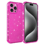 Custodia per telefono IMD glitterata antiurto con angoli imbottiti ad aria, For iPhone 16 Pro, For iPhone 16, For iPhone 15 Pro Max