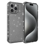 Custodia per telefono IMD glitterata antiurto con angoli imbottiti ad aria, For iPhone 16 Pro, For iPhone 16, For iPhone 15 Pro Max