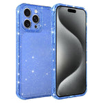 Custodia per telefono IMD glitterata antiurto con angoli imbottiti ad aria, For iPhone 16 Pro, For iPhone 16, For iPhone 15 Pro Max