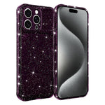 Custodia per telefono IMD glitterata antiurto con angoli imbottiti ad aria, For iPhone 16 Pro, For iPhone 16, For iPhone 15 Pro Max