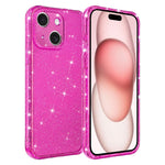 Custodia glitterata antiurto con angoli imbottiti per iPhone 15 Pro