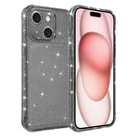 Custodia glitterata antiurto con angoli imbottiti per iPhone 15 Pro
