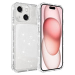 Custodia glitterata antiurto con angoli imbottiti per iPhone 15 Pro
