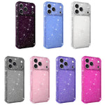 Custodia per telefono IMD glitterata antiurto con angoli imbottiti ad aria, For iPhone 16 Pro, For iPhone 16, For iPhone 15 Pro Max