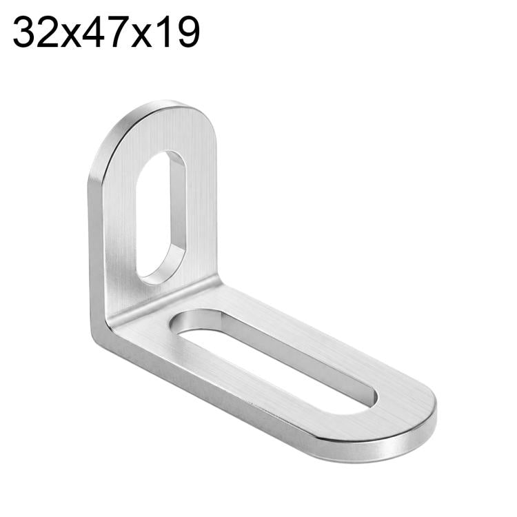 Connettori angolari a L in acciaio inox 32x47x19mm 2 pezzi