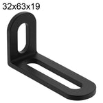 Connettori angolari a L in acciaio inox 32x47x19mm 2 pezzi
