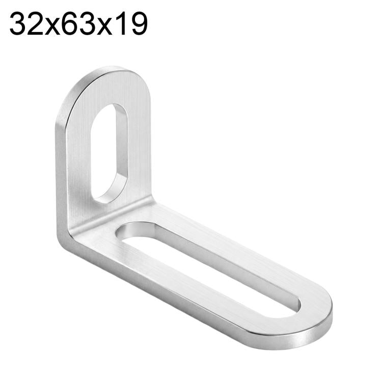 Connettori angolari a L in acciaio inox 32x47x19mm 2 pezzi