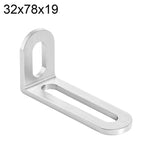 Connettori angolari a L in acciaio inox 32x47x19mm 2 pezzi