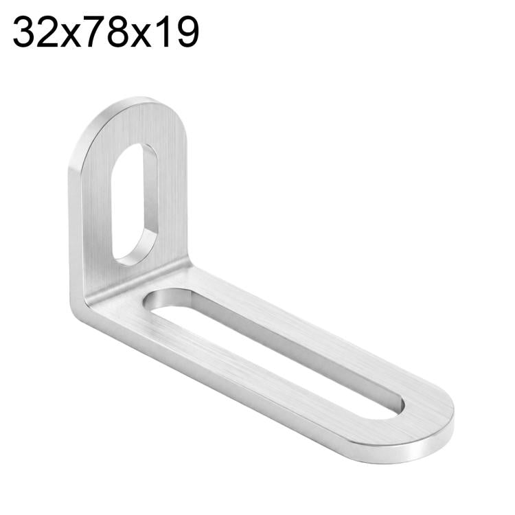 Connettori angolari a L in acciaio inox 32x47x19mm 2 pezzi