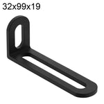 Connettori angolari a L in acciaio inox 32x47x19mm 2 pezzi