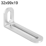 Connettori angolari a L in acciaio inox 32x47x19mm 2 pezzi