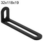 Connettori angolari a L in acciaio inox 32x47x19mm 2 pezzi