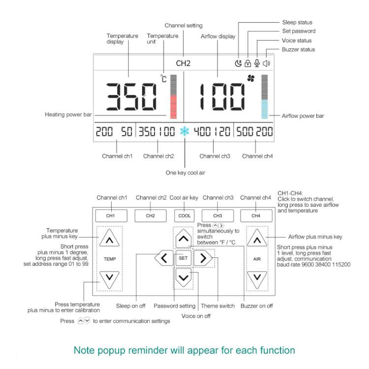 Stazione di rilavorazione ad aria calda intelligente QUICK 861 Pro Max 1300W, EU Plug, US Plug, UK Plug, AU Plug