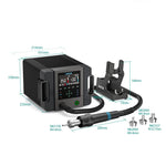 Stazione di rilavorazione ad aria calda intelligente QUICK 861 Pro Max 1300W, EU Plug, US Plug, UK Plug, AU Plug
