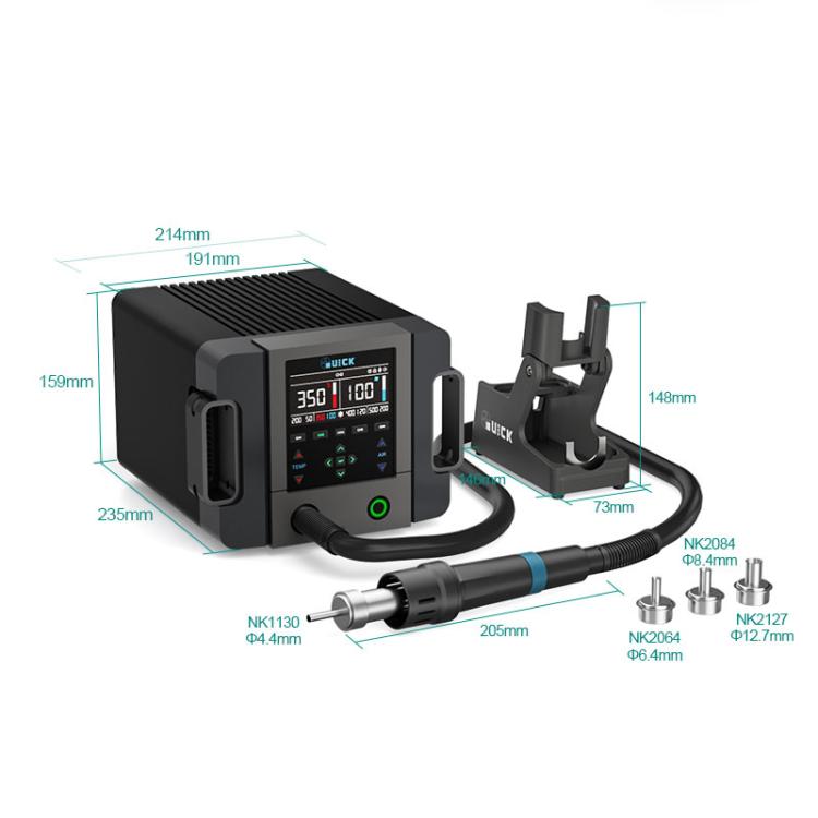 Stazione di rilavorazione ad aria calda intelligente QUICK 861 Pro Max 1300W, EU Plug, US Plug, UK Plug, AU Plug