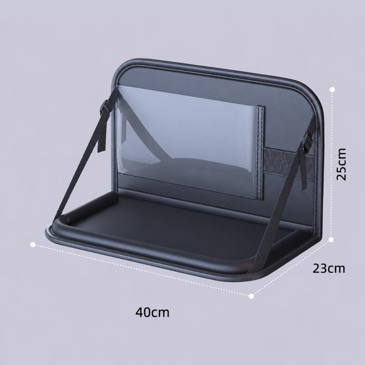 Portaoggetti per schienale del sedile auto, borsa multifunzionale per auto, vassoio per sedile posteriore, scrivania, 40 x 25 cm
