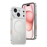 Custodia antiurto in metallo con fibbia magnetica per iPhone 16 Pro