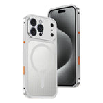 Custodia antiurto in metallo con fibbia magnetica per iPhone 16 Pro