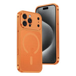Custodia antiurto in metallo con fibbia magnetica per iPhone 16 Pro