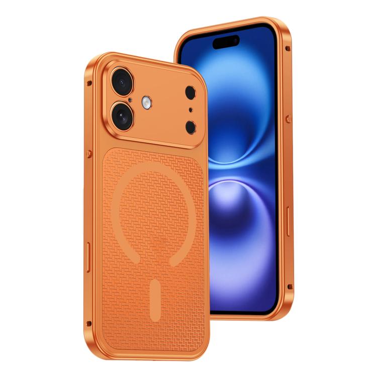 Custodia antiurto in metallo con fibbia magnetica per iPhone 16 Pro