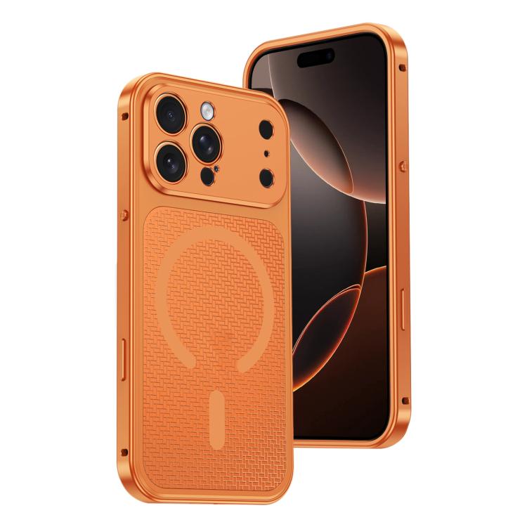 Custodia per telefono antiurto in metallo con fibbia magnetica di raffreddamento., For iPhone 18 Pro, For iPhone 18 Pro Max, For iPhone 17 Pro Max, For iPhone 17 Pro, For iPhone 17, For iPhone 16 Pro Max