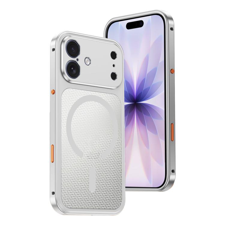 Custodia per telefono antiurto in metallo con fibbia magnetica di raffreddamento., For iPhone 18 Pro, For iPhone 18 Pro Max, For iPhone 17 Pro Max, For iPhone 17 Pro, For iPhone 17, For iPhone 16 Pro Max