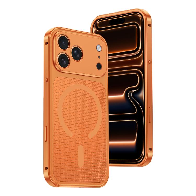 Custodia per telefono antiurto in metallo con fibbia magnetica di raffreddamento., For iPhone 18 Pro, For iPhone 18 Pro Max, For iPhone 17 Pro Max, For iPhone 17 Pro, For iPhone 17, For iPhone 16 Pro Max