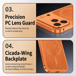 Custodia per telefono antiurto in metallo con fibbia magnetica di raffreddamento., For iPhone 18 Pro, For iPhone 18 Pro Max, For iPhone 17 Pro Max, For iPhone 17 Pro, For iPhone 17, For iPhone 16 Pro Max