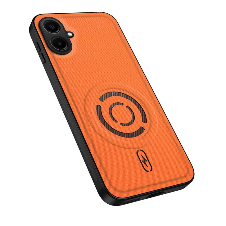 WANLONFENG Tech Fabric Texture Magnetic Hybrid PC TPU Phone Case, For Galaxy A07 4G, For Galaxy A06 5G, For Galaxy A56 5G, For Galaxy A26 5G