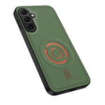 WANLONFENG Tech Fabric Texture Magnetic Hybrid PC TPU Phone Case, For Galaxy A57 5G, For Galaxy A37 5G, For Galaxy A27 5G, For Galaxy A17 4G / 5G