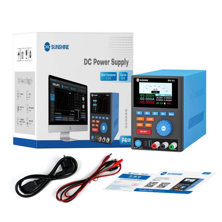 Alimentatore DC regolato intelligente SUNSHINE P4 Pro 30V / 6A, AU Plug, EU Plug, UK Plug, US Plug