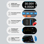 Alimentatore DC regolato intelligente SUNSHINE P4 Pro 30V / 6A, AU Plug, EU Plug, UK Plug, US Plug
