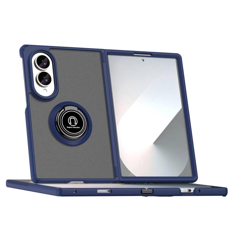 Custodia per telefono Q Shadow 1 Series in TPU + PC con anello, For Galaxy Z Fold8 5G