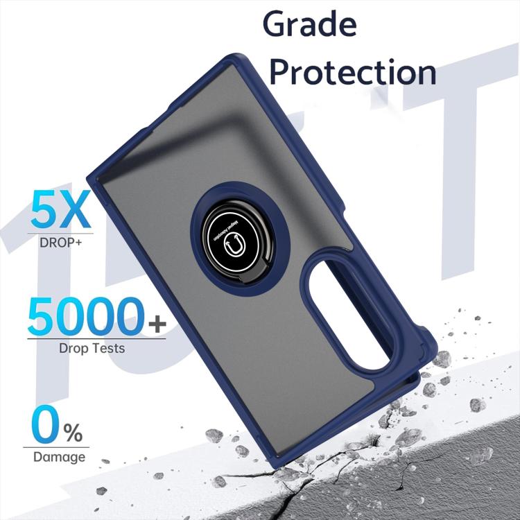 Custodia per telefono Q Shadow 1 Series in TPU + PC con anello, For Galaxy Z Fold8 5G