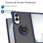 Custodia per telefono Q Shadow 1 Series in TPU + PC con anello, For Galaxy Z Fold8 5G