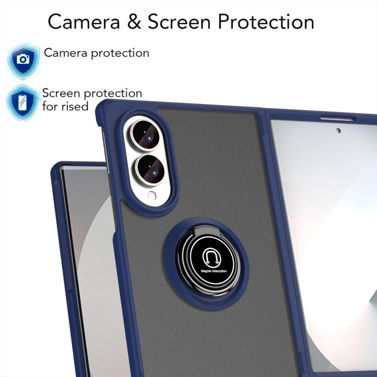 Custodia per telefono Q Shadow 1 Series in TPU + PC con anello, For Galaxy Z Fold8 5G