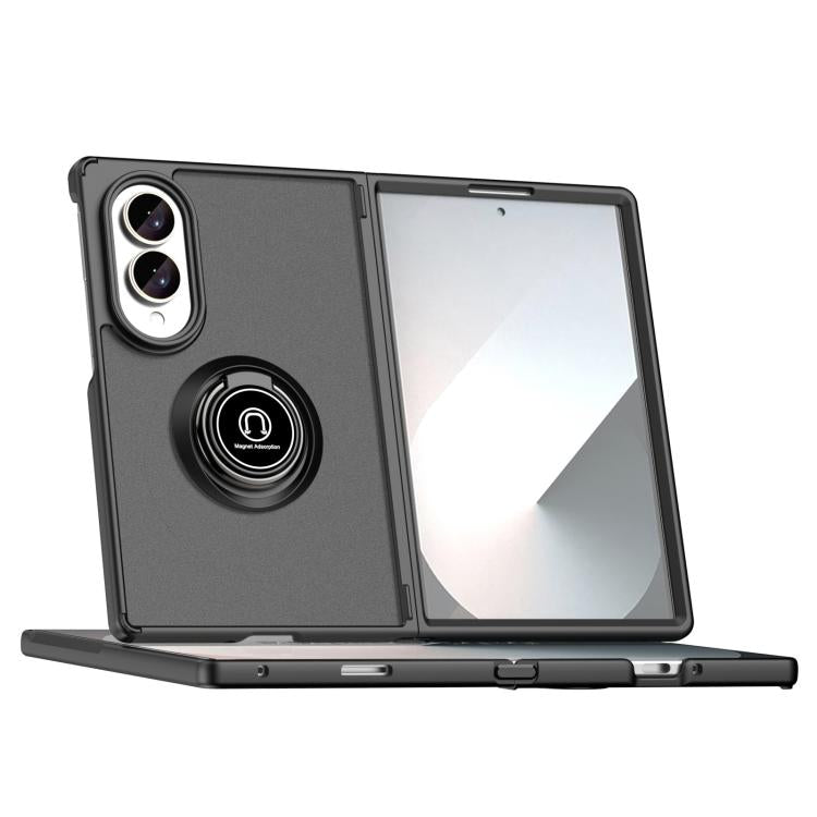 Custodia per telefono Q Shadow 1 Series in TPU + PC con anello, For Galaxy Z Fold8 5G