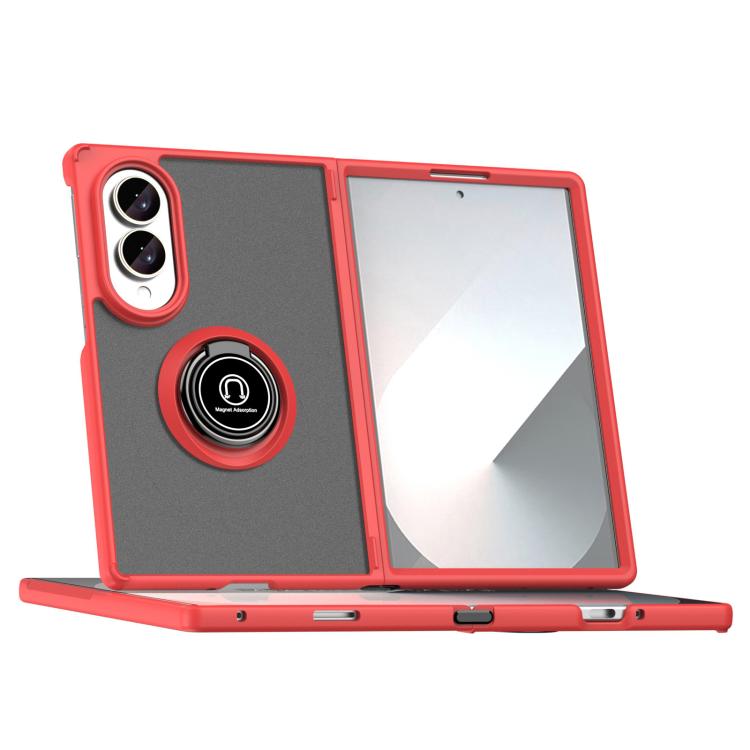 Custodia per telefono Q Shadow 1 Series in TPU + PC con anello, For Galaxy Z Fold8 5G
