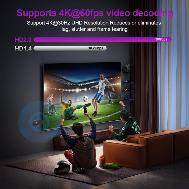 HS86 T1 Mini TV Stick Android 14 2GB+16GB con telecomando