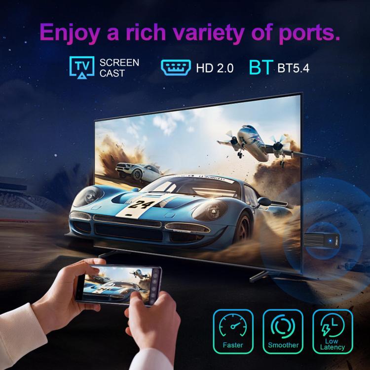HS86 T1 Mini TV Stick Android 14 2GB+16GB con telecomando