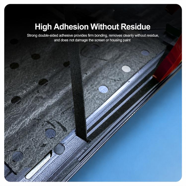 RELIFE HX2 Nastro biadesivo 5 in 1 con pellicola rossa e schiuma nera, 3mm x 10m